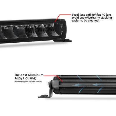 30&quot; singola barra luminosa esile di fila LED con la pressofusione Shell di alluminio