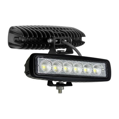 Barra luminosa a 6 pollici rettangolare IP69k 30W 6000K dell'inondazione mini LED