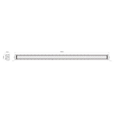 Sistema di illuminazione principale doppia fila della barra luminosa OSRAM LED Chip Truck Light Bar Offroad
