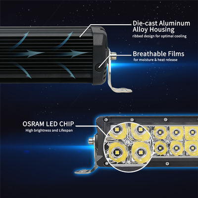 Sistema di illuminazione principale doppia fila della barra luminosa OSRAM LED Chip Truck Light Bar Offroad