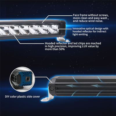 OEM del ODM anti shock esile della barra luminosa 6pcs*3w Osram di fila LED del veicolo 45mm singolo