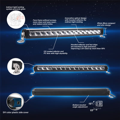 Barra luminosa combinata a 51 pollici di 117W Autodrive LED ed alluminio d'espulsione dei sostegni