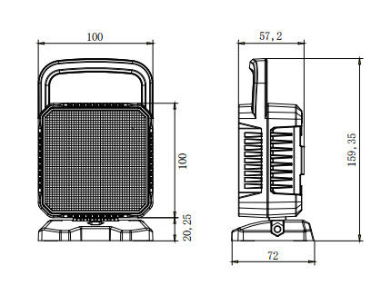 Proiettore telecomandato impermeabile di OSRAM 12W LED per le luci di inondazione portatili del camion