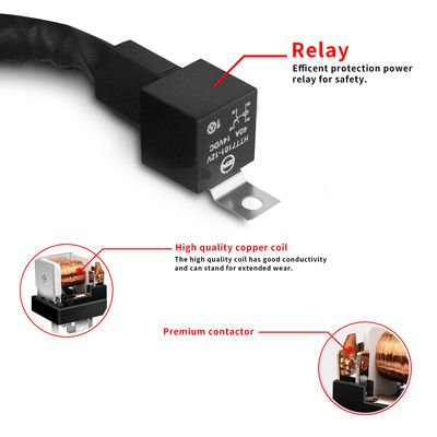 Il cablaggio automobilistico del cavo della luce di Off Road dell'automobile impermeabilizza il ODM 14AWG di 10ft
