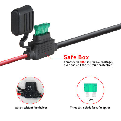Il cablaggio automobilistico del cavo della luce di Off Road dell'automobile impermeabilizza il ODM 14AWG di 10ft