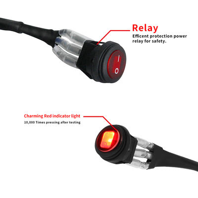 Il cablaggio automobilistico del cavo della luce di Off Road dell'automobile impermeabilizza il ODM 14AWG di 10ft
