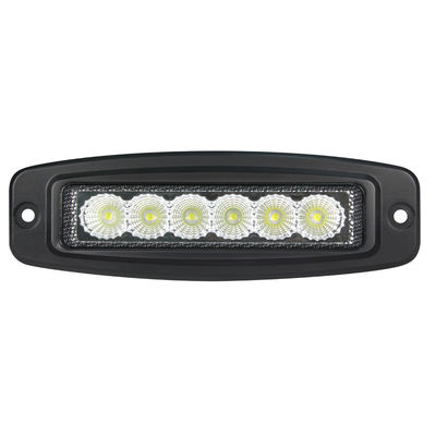 Fascio a livello ultra esile a 6 pollici dell'inondazione del supporto di 6pcs*3w Bridgelux LED Antivari per il motociclo