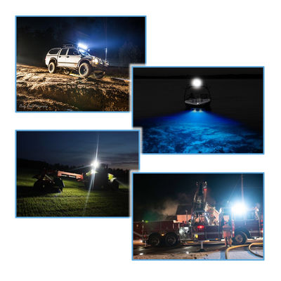 Fascio a livello ultra esile a 6 pollici dell'inondazione del supporto di 6pcs*3w Bridgelux LED Antivari per il motociclo